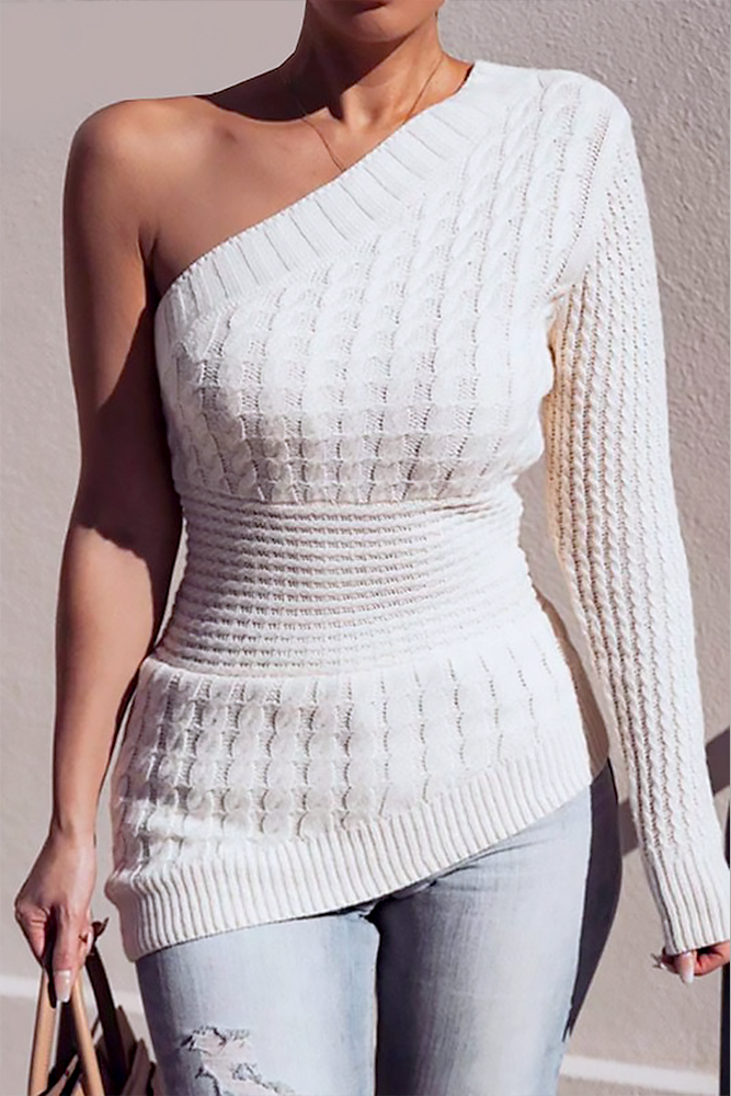 Sabrina asymmetric sweater - Pretty on Purpose 